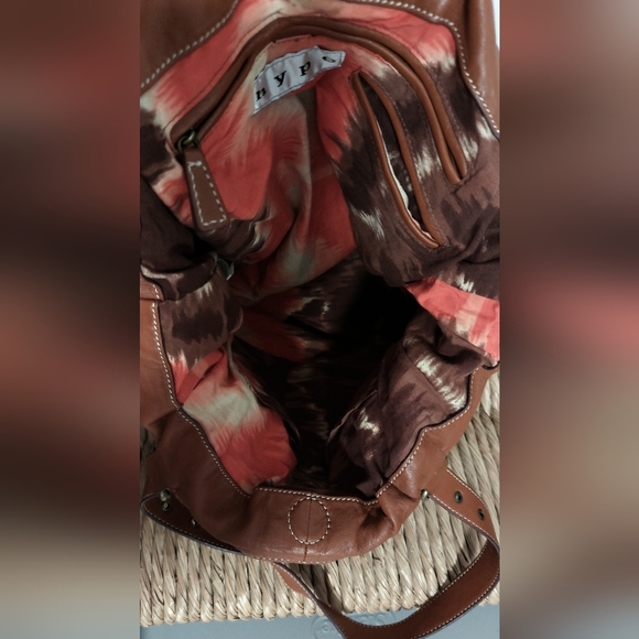 Hype Boho Leather Tote Bag / EUC - Picture 5 of 8